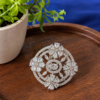 American Diamond CZ Floral Ring