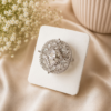 AD Floral White Ring