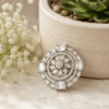 American Diamond CZ White Floral Ring