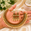 Gold Plated Meenakari Pearl Necklace