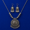 file_000000000c94821181c7ba4a1160700d Oxidised Round Pendant Necklace Set