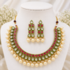 Gold Plated Meenakari Pearl Necklace