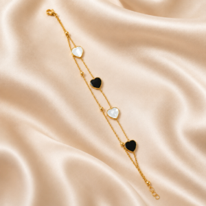 file_00000000351c8208928ff68a7670b5f8 Gold Plated Stainless steel Heart Shape Chain Bracelet