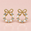 file_0000000036d482089b41a66e4bfb8cff Gold Wreath Stud Earrings With Pearls