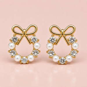 file_0000000036d482089b41a66e4bfb8cff Gold Wreath Stud Earrings With Pearls
