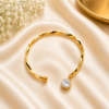 Gold Plated Butterflies American Diamond Bracelet Pendant  Combo Set