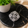 American Diamond CZ Floral Ring