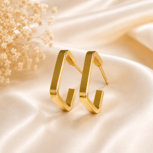 Golden Hoop Earrings