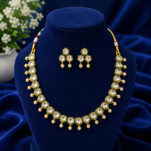 file_0000000089ec82118a319ceb808d0819 Gold Plated White Green Kundan Necklace