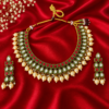 Gold Plated Meenakari Pearl Necklace