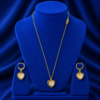 Gold Plated Heart Shape Pendant Set