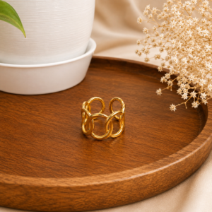 file_00000000a4f4820884d68b20af06cdfa 18K Gold Plated Chain look Adjustable Ring