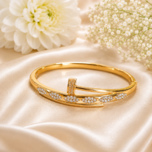 18K Gold Plated Stainless steel Crystal Bracelet