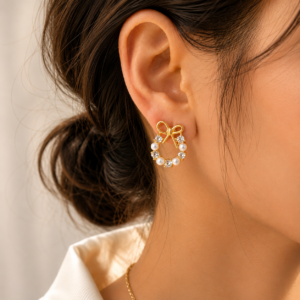 file_00000000bdcc82088a77aa644590697d Gold Wreath Stud Earrings With Pearls