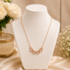 Rose Gold Plated Four-Leaf Clover Heart Pendant