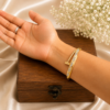 18K Gold Plated Stainless steel Crystal Bracelet