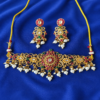 jewellery_blue_1500x1500 Gold Plated Pearl Choker Necklace set