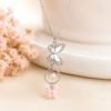 Stainless steel Butterfly Bracelet Pendant Combo Set