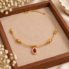 file_00000000d7f882439851b8e0cde71c1d Gold Plated Ruby Red Teardrop Chain Pendant
