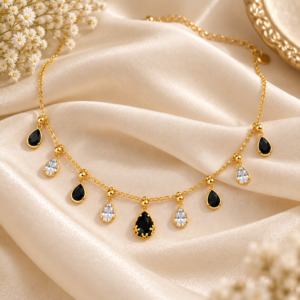 jewellery_real_png-1 Gold Plated Fancy Tanmaniya Chain Necklace