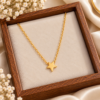 star_necklace_wooden_tray_original Gold Plated Designer Star Chain Pendant